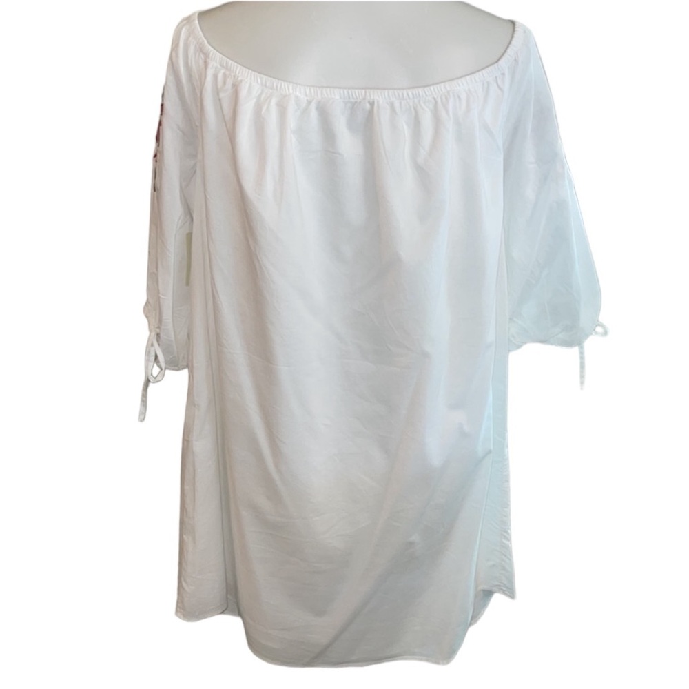 Hinge Sheath Embroidered White Dress Size Medium NWT - Picture 12 of 16